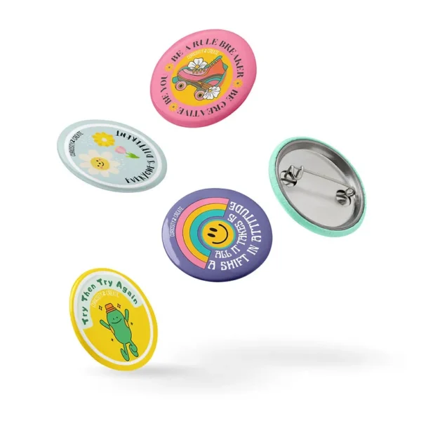 "Retro Designs" 1.25 in Button 5x Pack - Image 2