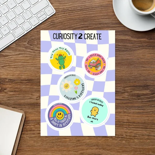 "Retro Designs" Vinyl Sticker Pack - Image 3