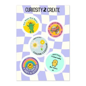 "Retro Designs" Vinyl Sticker Pack