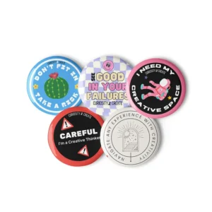 "Classic Designs" 1.25in Button 5x Pack