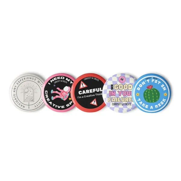 "Classic Designs" 1.25in Button 5x Pack - Image 3