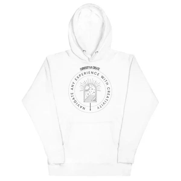"Navigate any Experience with Creativity" Unisex Hoodie - Image 3