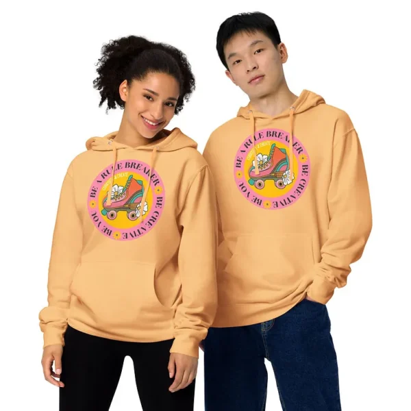 "Be a Rule Breaker" Unisex Hoodie - Image 3