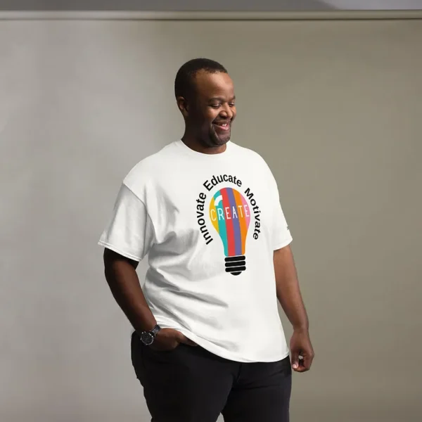 "Innovate, Educate, Motivate" Unisex t-shirt - Image 14